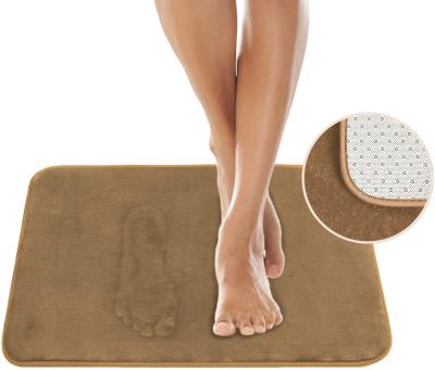 China Sustainable Memory Foam 3 Sets Bathroom Covers Thick Soft Absorbent Non-Slip Bath Mats, Small Large Washable Cutout Bath Toilet Covers for sale