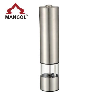 China Amazon Viable Hot Sales Wholesale Electric Stainless Steel Salt and Pepper Grinder with Led Light for sale