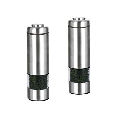 China Kitchen Accessories Stainless Steel Pepper Mill Salt Grinder Viable Electric Pepper Grinder for sale