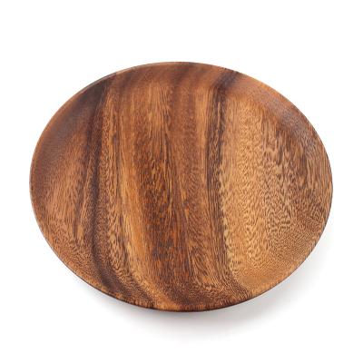 China Amazon Hotsales Sustainable Natural Wood Steak Serving Acacia The Log Dinner Dish Serving Trays for sale