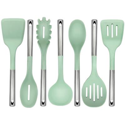 China Viable Wholesale Kitchen Accessories Premium Kitchen Utensil 8pcs Silicone Cookware Set for sale