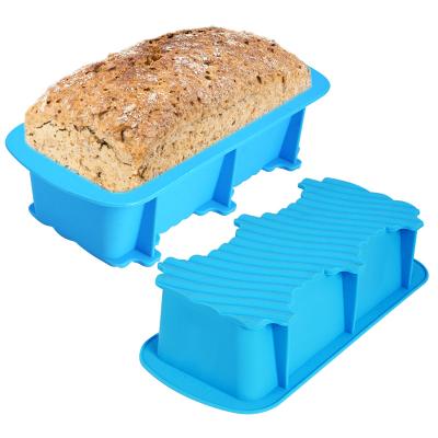 China Amazon Hot Selling Kitchen Bakeware DIY Kitchen Sustainable Loaf Pan Loaf Pan Silicon Cake Molds for sale