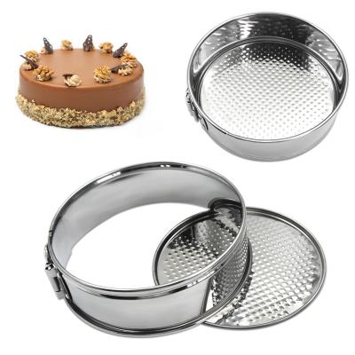 China 7 Inch Non-Stick Stainless Steel 304 Stainless Steel Springform Pan Sustainable Round Cake Pan for sale