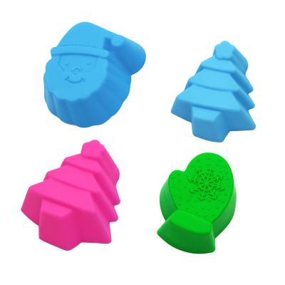 China Viable Hot Selling Resin Silicone Mold Christmas Baking Tools Cake 3d Mold Cake For Kitchen Silicone Mold Baking for sale