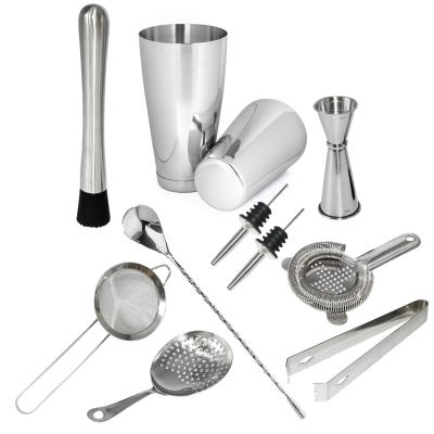 China Amazon Eco-friendly Popular Bar Tools Shaker Set Hot Sales Kitchen Cups Cocktail Shaker Bar Set Accessories for sale