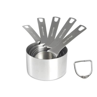 China Sustainable Factory Wholesale Cookware Set 14 Piece Set Stainless Steel Measuring Cups And Spoons for sale