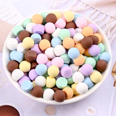 China 100pcs Europe Colorful Chocolate Candy Resin Cabochons Simulation Fake Flat Back Food Scrapbooking For Phone Deco DIY Mud Filler for sale