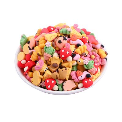 China Europe hot sale small MOQ fruit resin animal Cabochon nail resin charms Diy jewelry resin accessories for sale