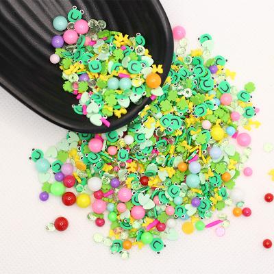 China Small MOQ Cute Europe Cartoon Polymer Clay Sprinkles For DIY Opens Kid Mud Filler Clear Accessories for sale