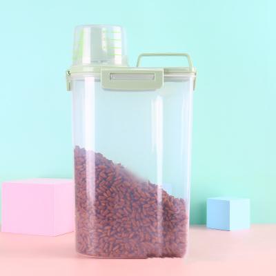 China Brand New Non-automatic Dog Tin Storage Plastic Pet Food Container Made In China 809 for sale