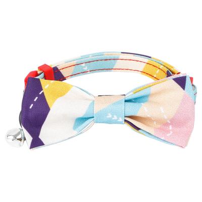 China 2021 New Christmas High Quality Padded Cat Collar Bowtie Collar Holiday Decoration Cat Bow Ties for sale