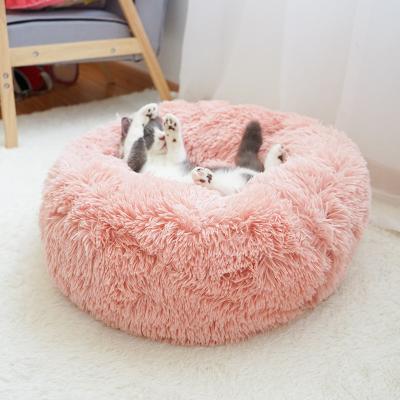 China Professional Breathable For Home Round Washable Plush Bed Dog Beds With Great Price GY-01 for sale