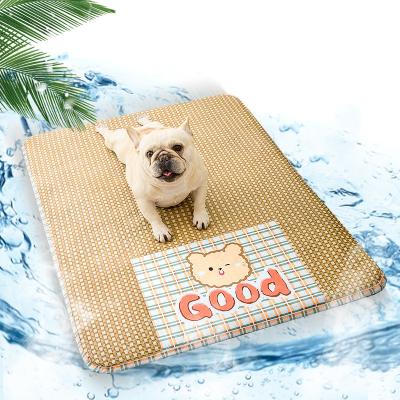 China Professional Cooling Foam Summer Kennel Pet Sleep Mat Green Dog Bed Mattress For Wholesales 2102SPBL0864 for sale