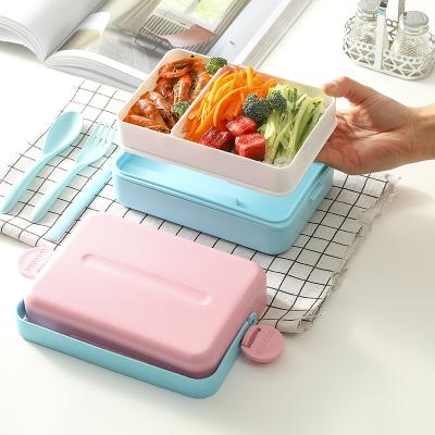 China Wishome Bento Box Food Containers Compartment PP Eco-Friendly Material Food Containers Microwavable for sale