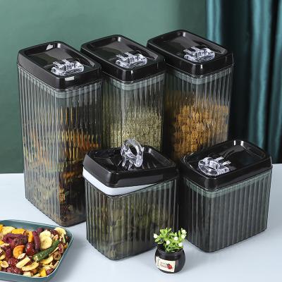 China Eco-friendly Transparent Airtight Food Storage Container Set High Quality Freshness Preservation Food 5 Pieces Storage Container Set for sale