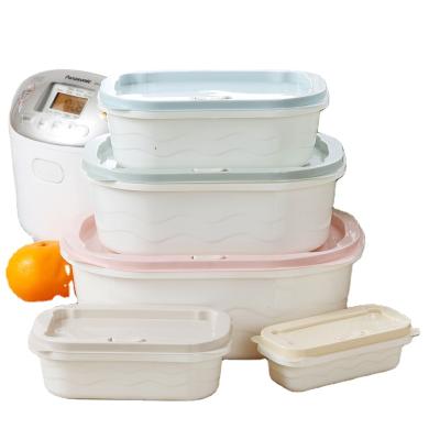 China Wishome Freshness Preservation Rectangle 3PCS Box Plastic Container Hot Selling Fresh Storage Box For Home for sale