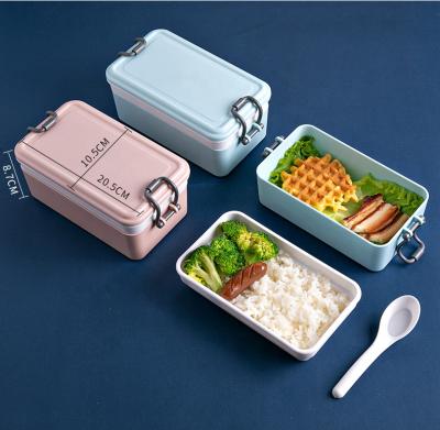 China Wishome Hot Selling Heatable Plastic Storage Bento Lunch Box For Adults for sale