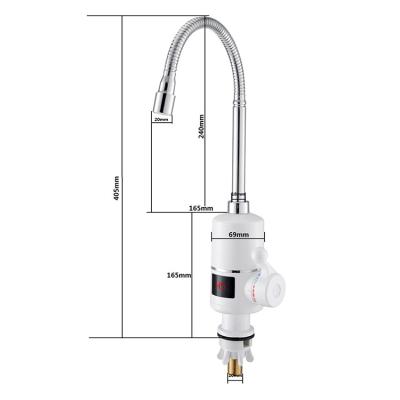 China Hotel Hot Water Instant Electric Kitchen Heater Faucet for sale