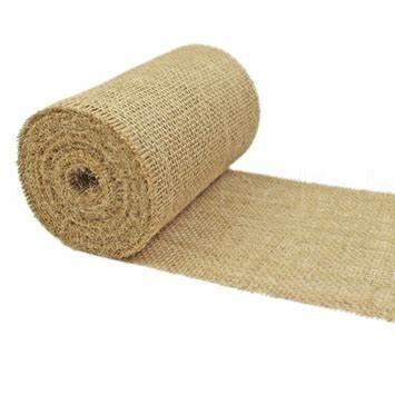 China Sustainable Natural Burlap Roll Jute Fabric for sale