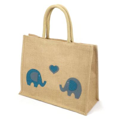 China New Style Eco - Friendly Durable Customized Organic Jute Shopping Bag Burlap Bags for sale