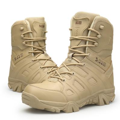 China High Quality Round Waist Round High Quality Men's Motorcycle Army Military Tactical Bot Boots Men's PU Combat Boot Shoes Security Ankle Boots For Camping for sale