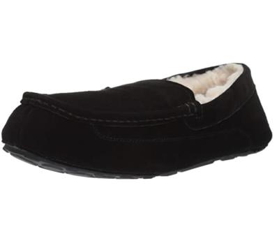 China Top Round Genuine Suede With Faux Fur Lining Basics Mens Moccasin Leather Slipper for sale