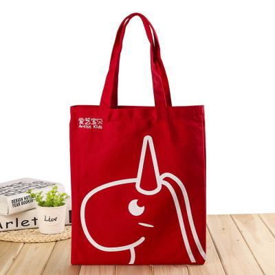 China Recyclable Red Cotton Tote Bag/Cotton Tote Bag With Company Logo Printing Cheap Wholesale Calico Tote Promotional Gift Bags for sale