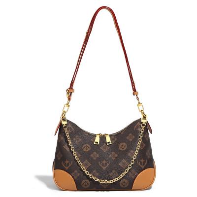 China Other YIMYIK 2022 Exclusive Design Monogram Printing Ladies Shoulder Bags Women High End Luxury Inspired Armpit Bags for sale