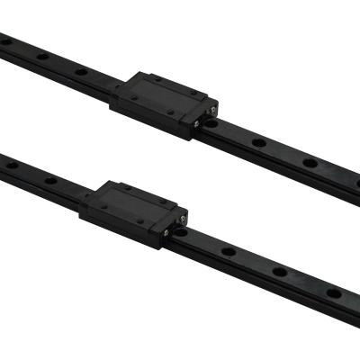 China Factory KGT Anti-rust Linear Guide Oxidation Black Block MGN7 MGN12 MGN15 MGN9 Miniature Linear Rail Carriage Rail Slide 30mm to 1500mm for sale