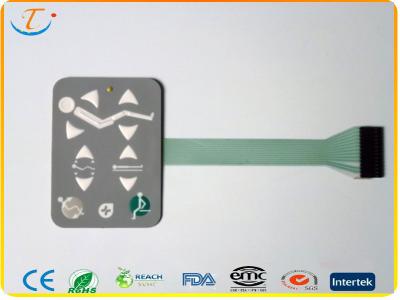 China Multi-Layer Flexible Membrane Switch Gloss For Medical Machine , 25mA - 100mA for sale