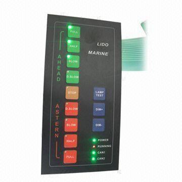 China Customized Backlit Membrane Switch , Metal Dome Membrane Switch Overlay for sale