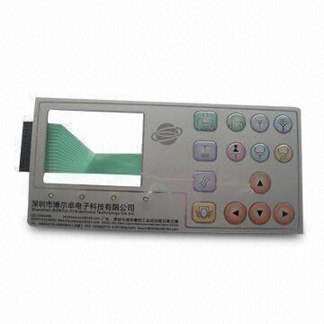 China PC Digital Keypad Silicone Rubber Membrane Switch ，El Display Backlit Keyboard for sale