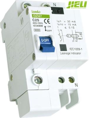 China Double Phase AC Residual Current Circuit breaker , Motor Rated Circuit Breakers IEC60898-1 for sale