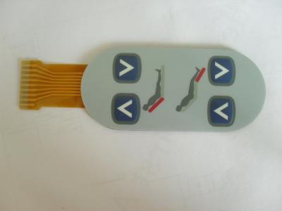 China Textured Waterproof Membrane Switch With FPC Flexible Circuit For Medical Equipment for sale