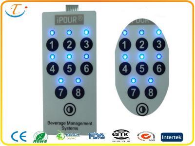 China Back-light Membrane Switch With LED For Instruments for sale