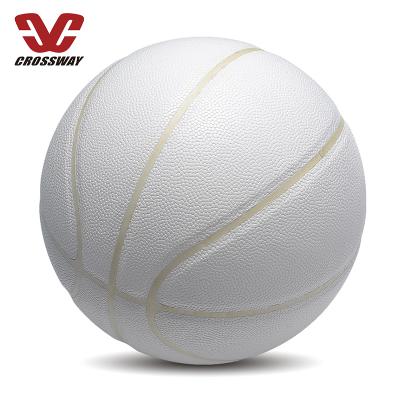 China Factory Custom Wholesale Official Size 7 Basketball Black And White PU Leather Basketball for sale