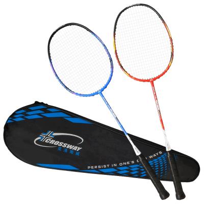 China Set of noise China manufacturer carbon fiber graphite light badminton racket wholesale price for sale