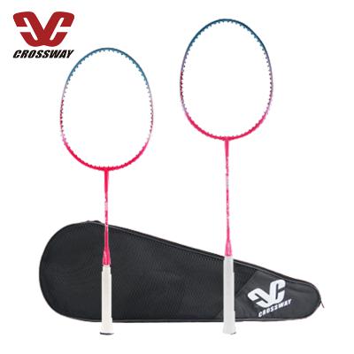 China Healthy Cartoon Iron Alloy Children's Badminton Racket Professional's Game For Beginnner Training for sale