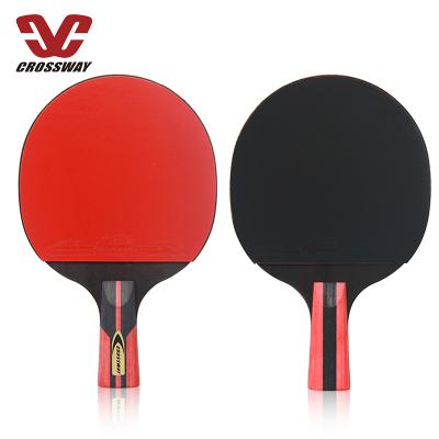 China Professional Custom Logo 6 Stars Fast Speed ​​OEM Printing Table Tennis Racket 2 Set Table Tennis Carbon Fiber Bat Paddle for sale