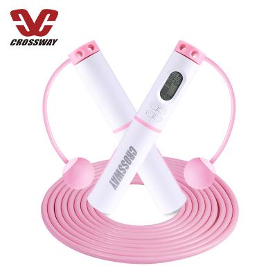 China Home\Gym\Adjustable Fitness Sports Performance 2021 Best Jumping LED Digital Smart Meter Wireless Jump Rope Custom for sale