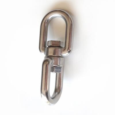 China Double Ended Stainless Steel Swivel Eye Stainless Steel Eye To Eye Swivel Ring Connector Ring Connector for sale