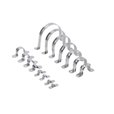 China Clamp U Type Galvanized Stainless Steel Pipe Saddle Clamp for sale