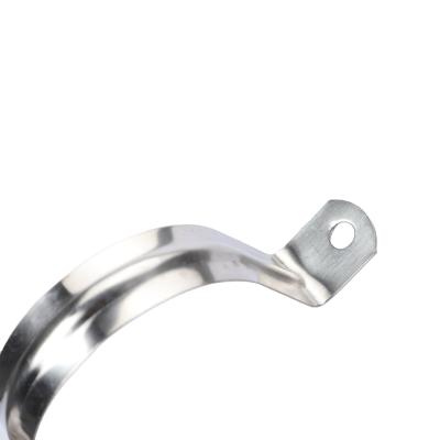 China Clamp 20-50mm Galvanized Full Stainless Steel Saddle Duct Clamp for sale