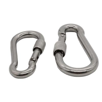 China Heavy Duty M9 Security Screw Clip, Heavy Industry 304 Stainless Steel Carabiners Lock Pick Set of 2 for sale