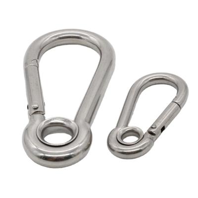 China Galvanized Heavy Industry Safety Carabiner Snap Hook With Eyes for sale