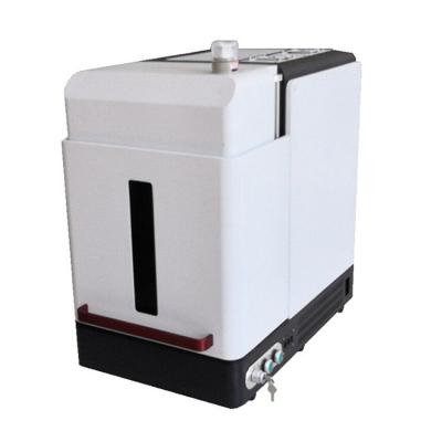 China Automated Loading 50W 30W 20W Full Over Protective Cover Enclosed MINI Fiber Laser Marking Machine for sale