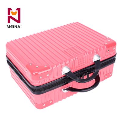 China 2023 New Large Capacity Cosmetic Case Flexible Storage Portable Mini Suitcase ABS Travel-Friendly for sale