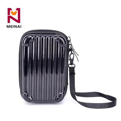 China 5 Inch Women's Large Capacity Mini Mobile Phone Bag Waterproof Shell Small Handbag Hard Organizer Bag With Shoulder Strap for sale