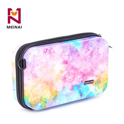 China Large Capacity OEM ABS PC Shell Travel Storage Bag Makeup Pouch Hard Bag Mini Travel Cosmetic Bags for sale