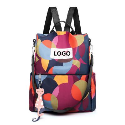 China 2020 fashion trend new backpack women's bag leisure travel anti-theft outdoor bag printing Oxford for sale